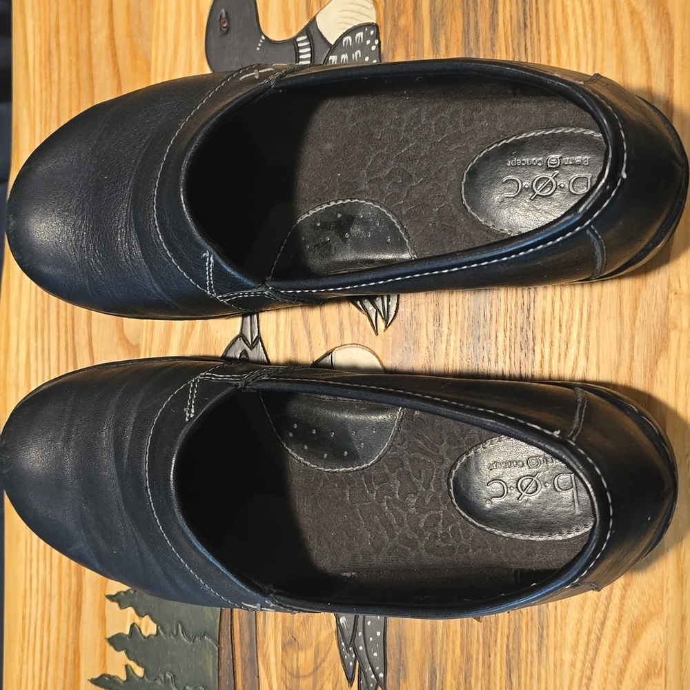 BOC Howell Slip-ons Black Leather Loafers Office Comfort Workwear